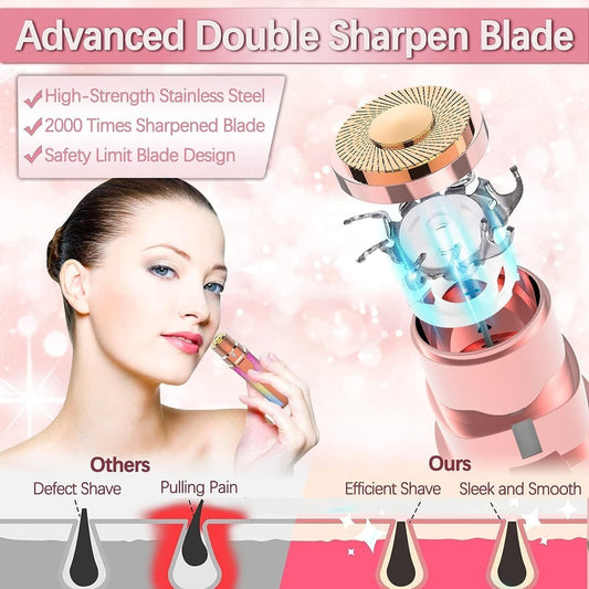 Portable Precision Electric Eyebrow Trimmer with Built-in LED Light โ Compact & Travel-Friendly Grooming Tool