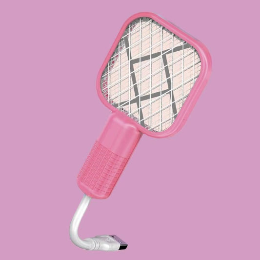 Mini USB Rechargeable Mosquito Racket with UV Light β Portable Electric Bug Zapper & Fly Swatter for Indoor/Outdoor Use, Home, Office, Travel & Camping