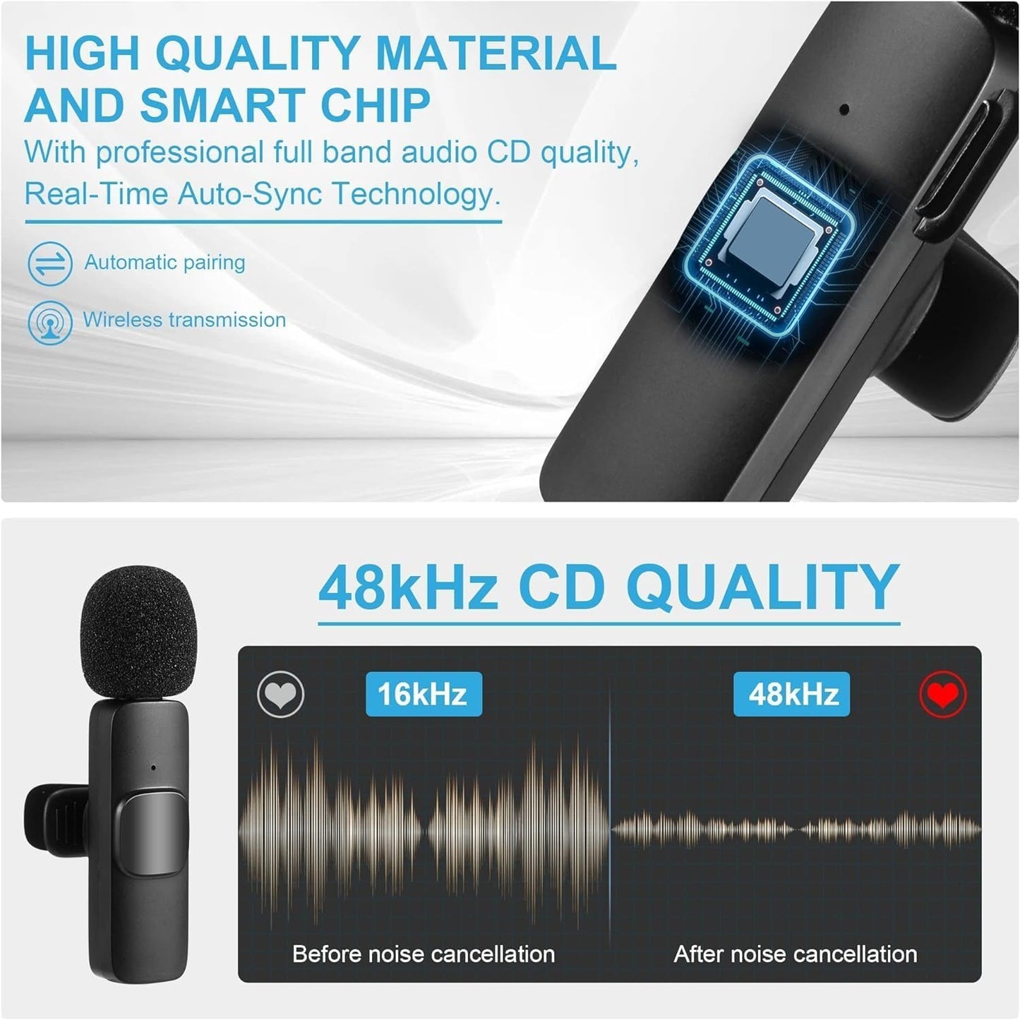 K9 Collar Wireless Microphone Type C Supported Wireless Microphone