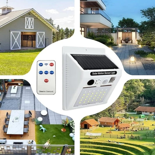 Alarm Sound Security Solar Lamp with Motion Detector & Remote Control β Solar Animal Repeller Light