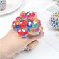 Anti Stress Mesh Squishy Ball Squeeze Grape Ball (Pack Of 3)(Random Color)