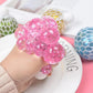 Anti Stress Mesh Squishy Ball Squeeze Grape Ball (Pack Of 3)(Random Color)
