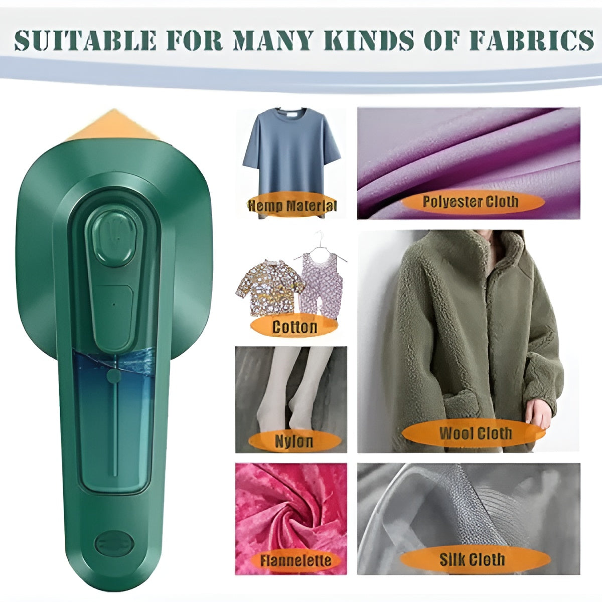 Portable Travel Iron, Micro Mini Iron Steam Iron Handheld Ironing Machine