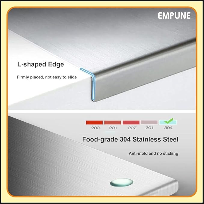 Cutting Board Stainless steel Durable / Rolling Pins For Baking Kitchen Perfect For All Your Chopping Needs.