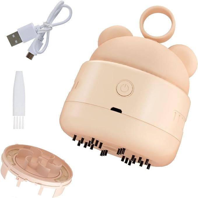 Mini Desktop Vacuum Cleaner With USB Charging – Portable 360° Swivel Dust Cleaner For Keyboards, Office Desks & Small Debris With Bear Head Grip And Cleaning Brush (Random Color)