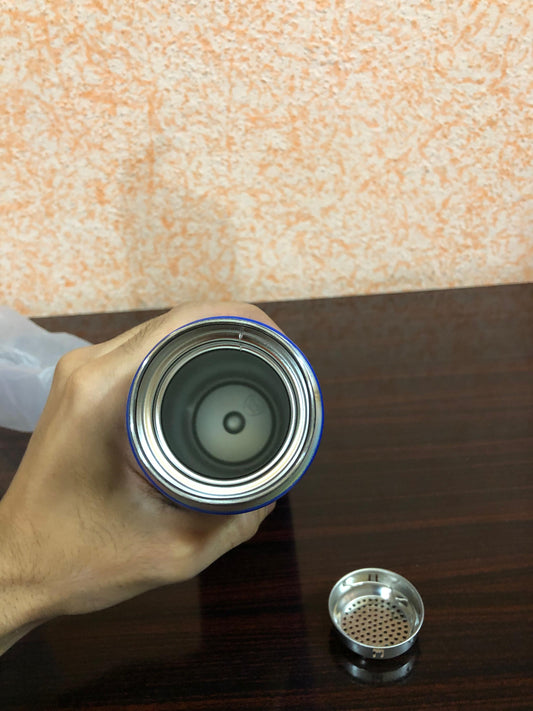 Temperature Display Vacuum Insulated Water Bottle Thermo Flask Made Of Premium Stainless Steel Coffee Cup (Random Color)