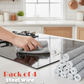 Pack Of 4 Kitchen Steel Mesh Wire DishWasher Cleaning Cloth – Durable Dishwashing Scrubber Pads For Utensils, Pots, Pans & Daily Kitchen Cleaning