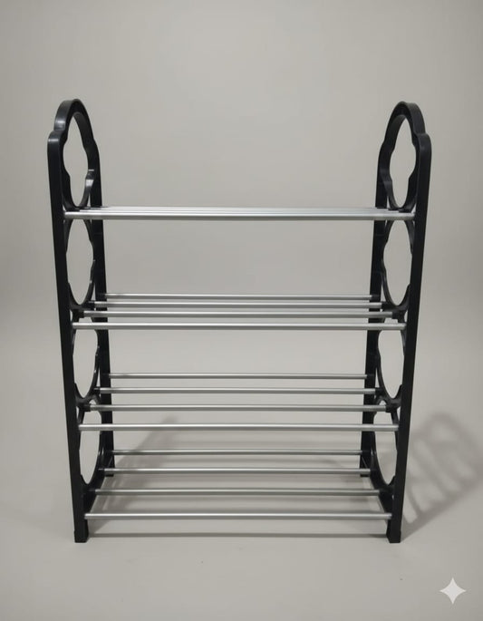 4 Layer Multipurpose Metal Shelf Rack 🗄️ | Space Saving Storage Organizer For Kitchen, Living & Study Room ✨