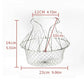 Stainless Steel Multi-Functional Foldable Chef Basket – Deluxe Kitchen Colander, Mesh Steam, Rinse, Strain & Fry Basket