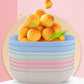 Plate Set Pack Of 10 – Plastic Split Bone Dish Plates With Holder (Random Colors)