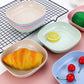Plate Set Pack Of 10 – Plastic Split Bone Dish Plates With Holder (Random Colors)