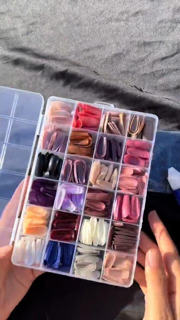 576 Pcs Customizable Multicolor Fake Nails - Endless Creativity and Perfect Manicure