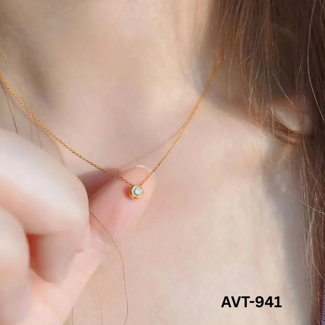 Single Pearl Necklace- Korean Style