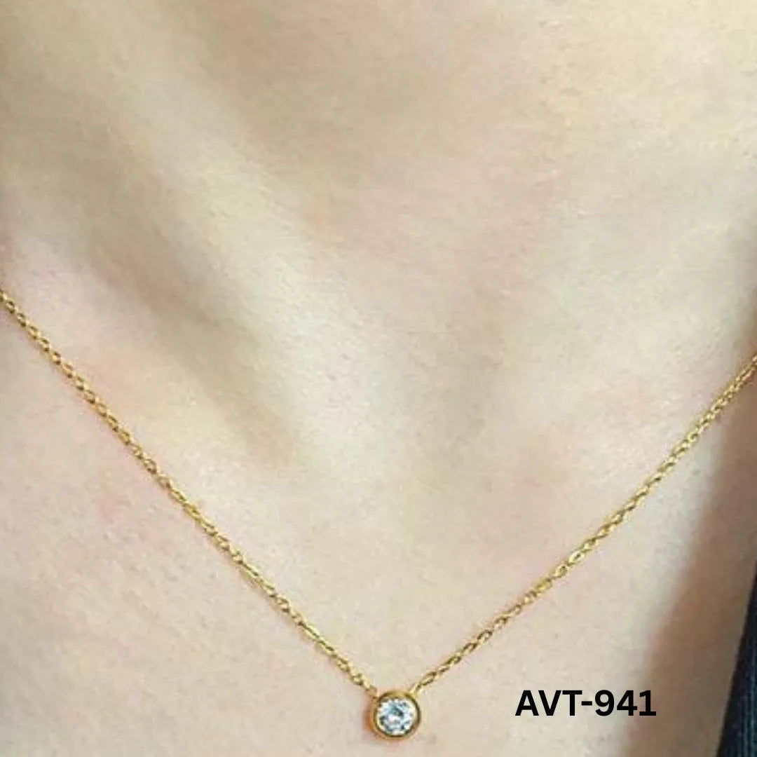 Single Pearl Necklace- Korean Style