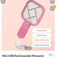 Mini USB Rechargeable Mosquito Racket with UV Light – Portable Electric Bug Zapper &amp; Fly Swatter for Indoor/Outdoor Use, Home, Office, Travel &amp; Camping