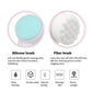 3D Double-Sided Silicone Face Cleanser | Portable Facial Cleansing & Massage Brush | Random Color