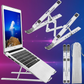 Speed-X Professional Adjustable Aluminium Laptop Stand – Heavy Duty 16 Inch Height, Foldable & Portable (6 Angles)