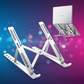 Speed-X Professional Adjustable Aluminium Laptop Stand – Heavy Duty 16 Inch Height, Foldable & Portable (6 Angles)