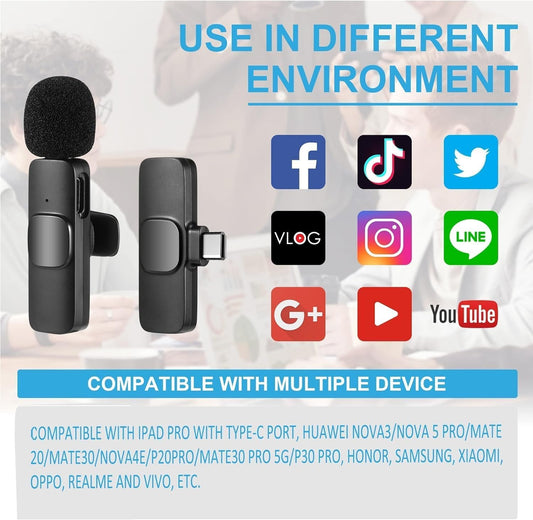 K9 Collar Wireless Microphone Type C Supported Wireless Microphone